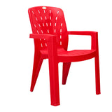Settle Royale Arm Plastic Chair - Red
