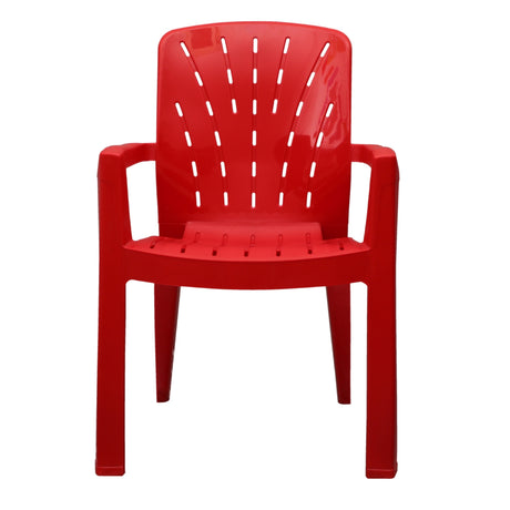 Settle Royale Arm Plastic Chair - Red