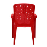 Settle Royale Arm Plastic Chair - Red