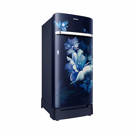 SAMSUNG 189L 5 Star DC Single Door Refrigerator RR21C2H25UZHL – Midnight Blossom Blue