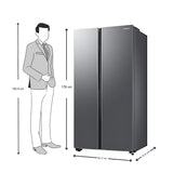 Samsung 653L Side-by-Side Refrigerator (RS76CG80X0S9HL) –Refined Inox