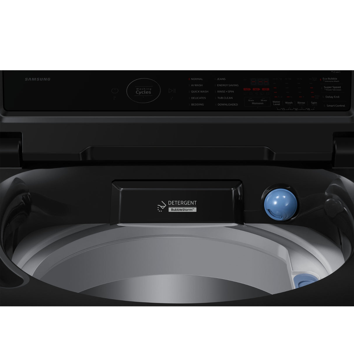 Samsung WA80F10S2BTL Top Load Washing Machine 10 Kg - Black Caviar
