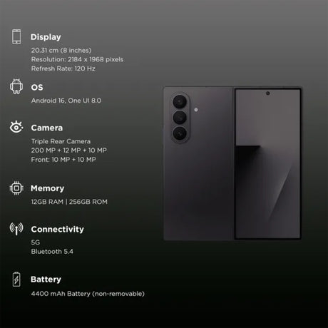 SAMSUNG GALAXY  FOLD7 (12_256GB Jet black)__Features view