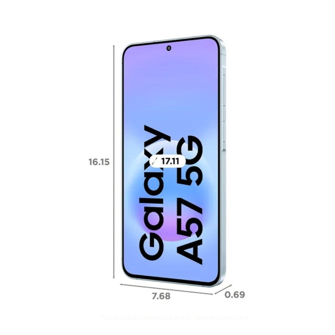 SAMSUNG Galaxy A57 5G (12_256GB Awesome Icyblue)_Dimension view