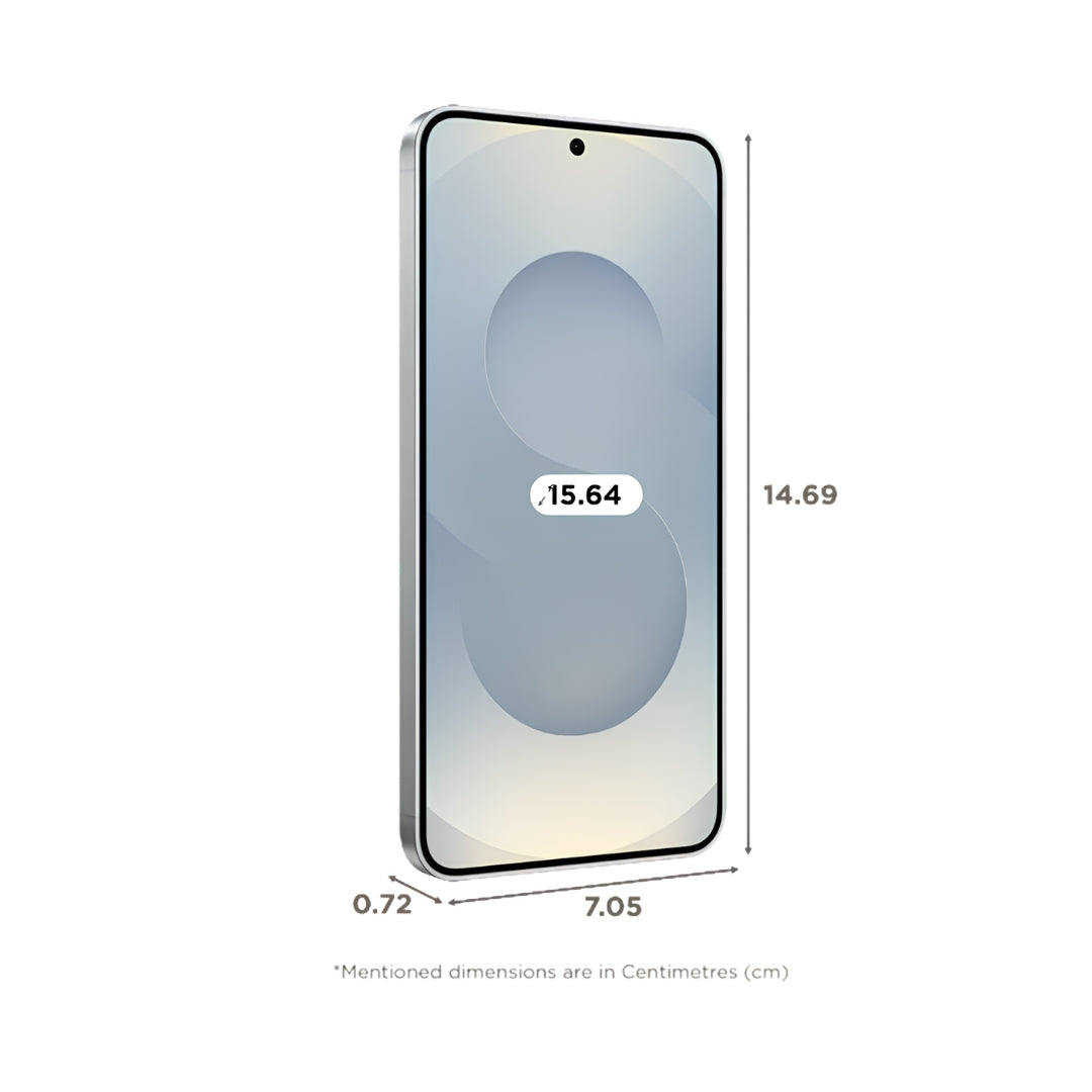SAMSUNG Galaxy S25 5G (12_256GB Silver Shadow)_Dimenssion view