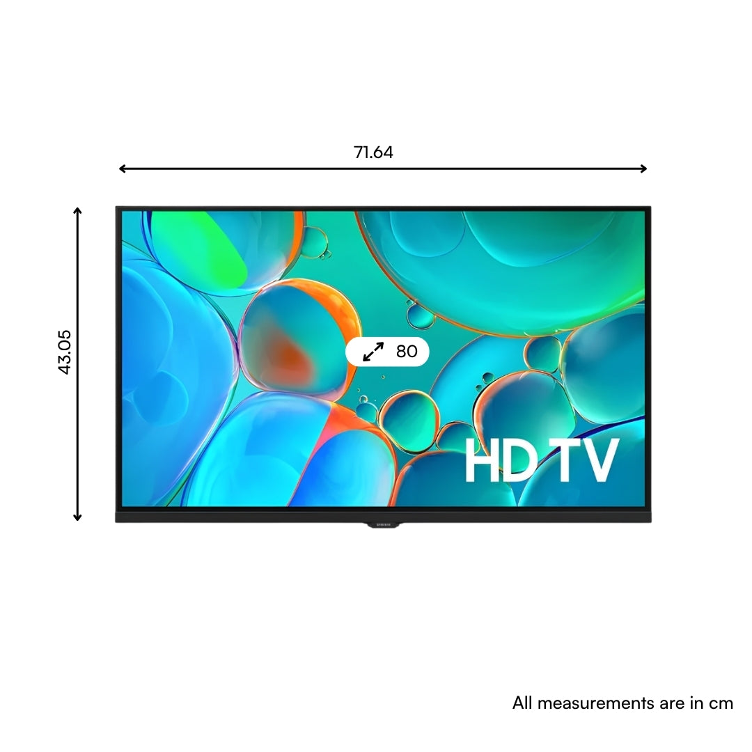 SAMSUNG H4560 HD LED Smart Tizen TV - 80 cm (32 inch) _Dimension view_1