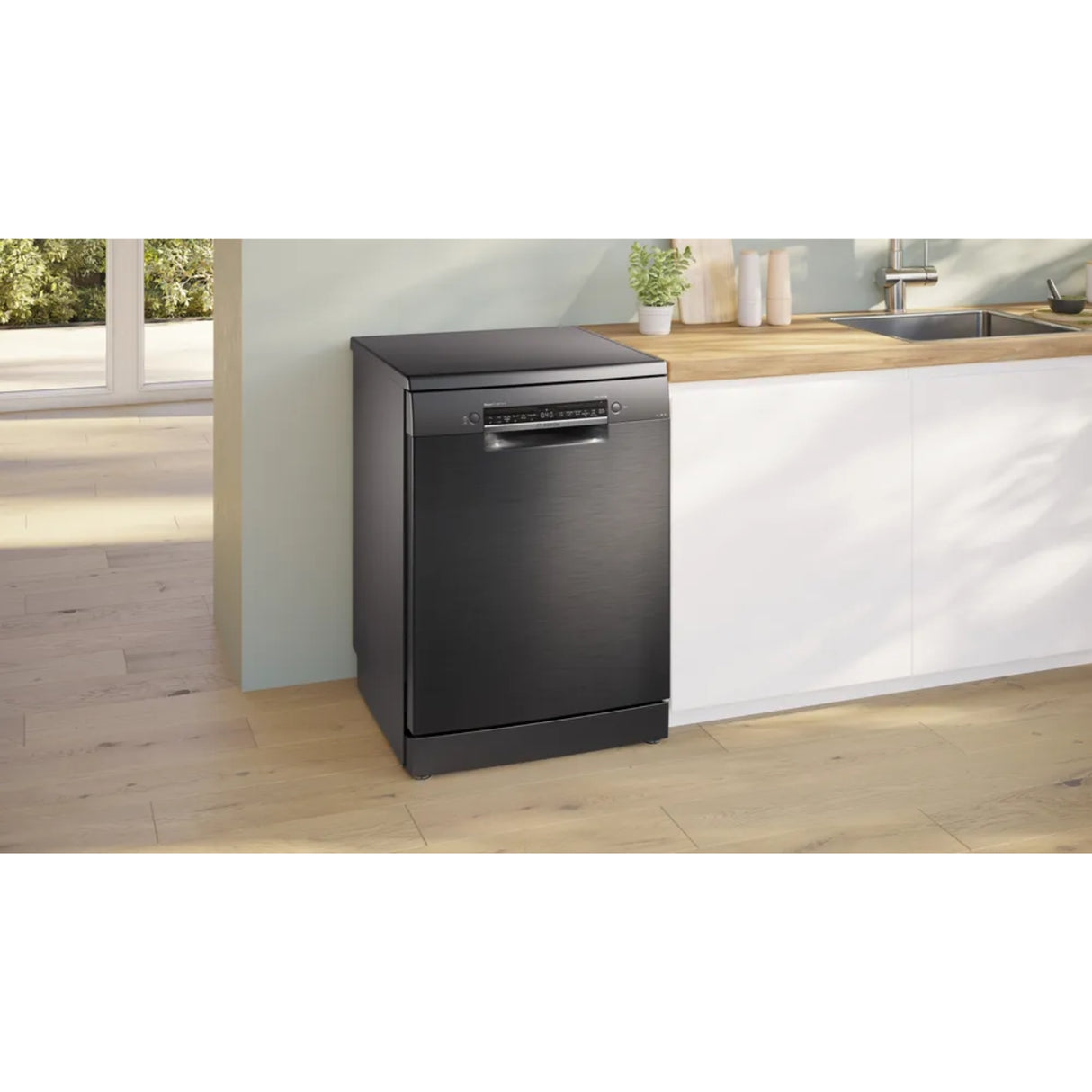 SMS6HMC00I-IOT-Silver-15PL:BOSCH DISHWASHER - Brushed Black