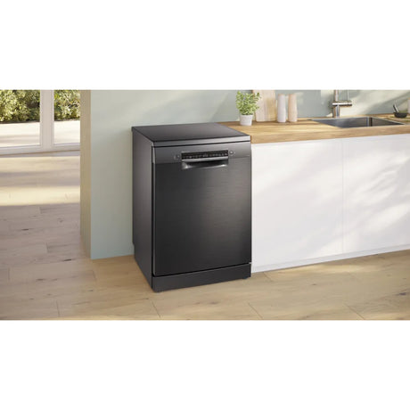 SMS6HMC00I-IOT-Silver-15PL:BOSCH DISHWASHER - Brushed Black