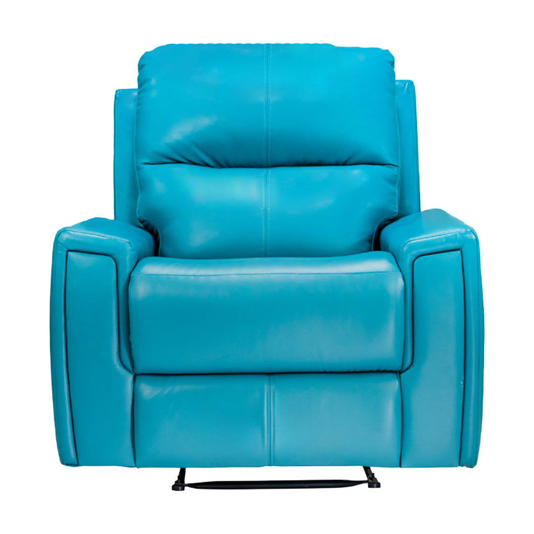 Salzburg Supreme Rexine Recliner 1-Seater - Blue_2