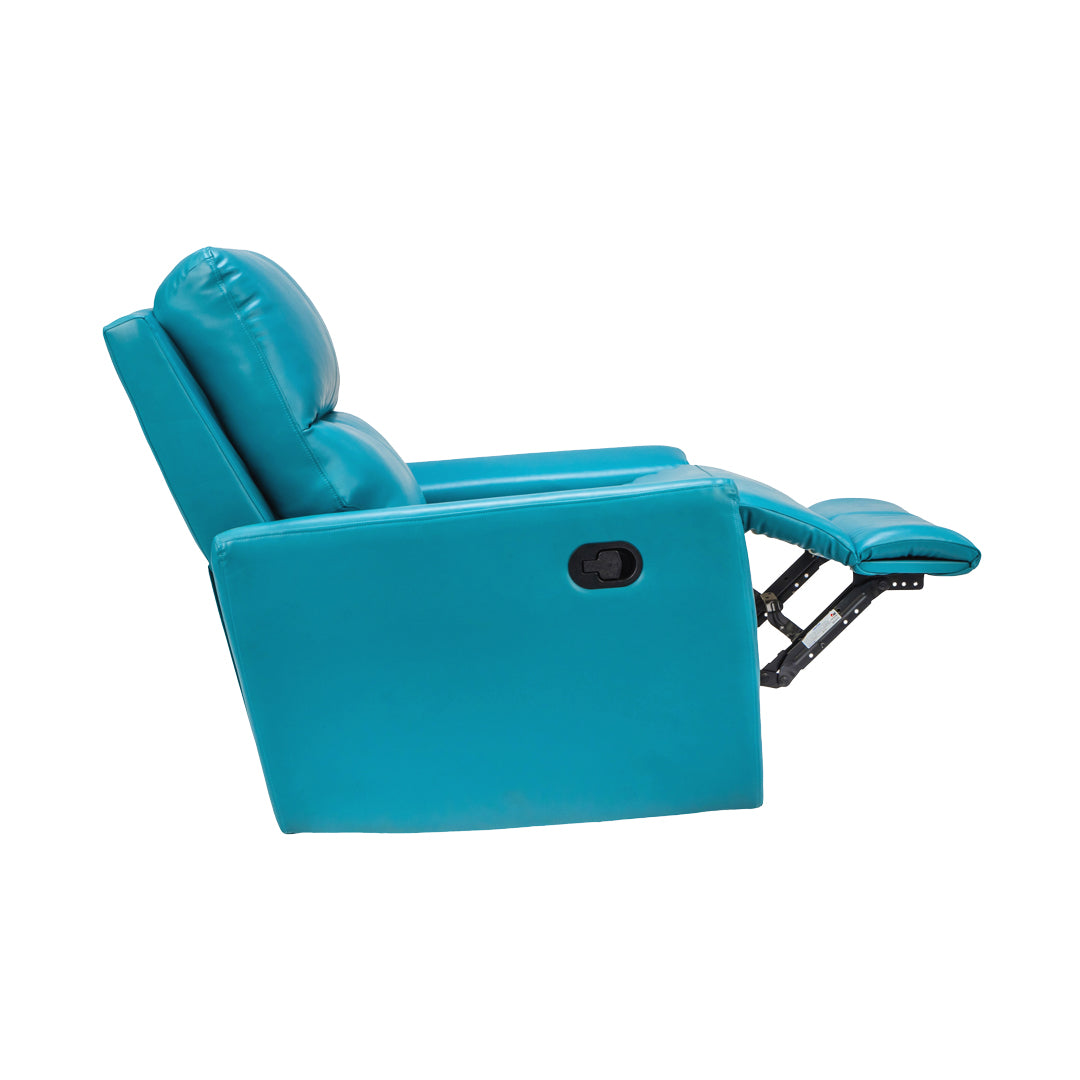Salzburg Supreme Rexine Recliner 1-Seater - Blue_5