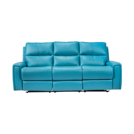 Salzburg Supreme Rexine Recliner 3-Seater - Blue_2