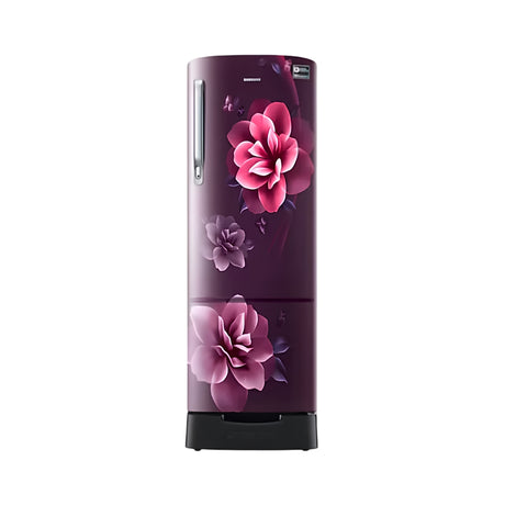 SamsungRR26C3893CRHL246LSingleDoorRefrigerator_CamelliaPurple_FrontView_1