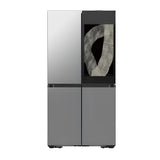 Samsung RF71DB9950QDTL BESPOKE AI 809 L 4-Door Flex Refrigerator - Clean Charcoal with Stainless Steel