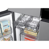 Samsung RF71DB9950QDTL BESPOKE AI 809 L 4-Door Flex Refrigerator - Clean Charcoal with Stainless Steel
