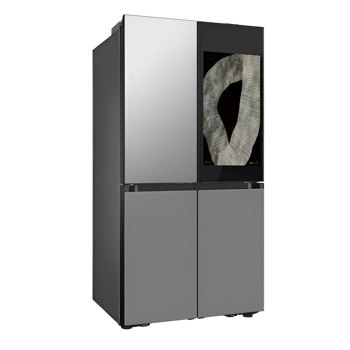 Samsung RF71DB9950QDTL BESPOKE AI 809 L 4-Door Flex Refrigerator - Clean Charcoal with Stainless Steel