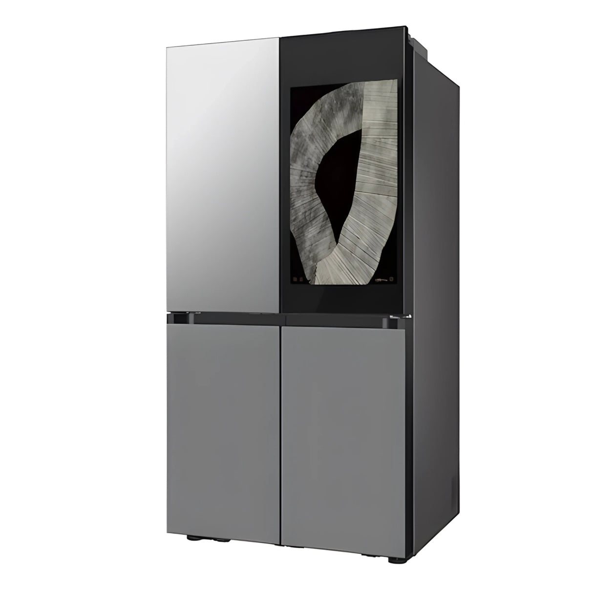 Samsung RF71DB9950QDTL BESPOKE AI 809 L 4-Door Flex Refrigerator - Clean Charcoal with Stainless Steel