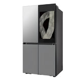 Samsung RF71DB9950QDTL BESPOKE AI 809 L 4-Door Flex Refrigerator - Clean Charcoal with Stainless Steel