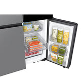 Samsung RF71DB9950QDTL BESPOKE AI 809 L 4-Door Flex Refrigerator - Clean Charcoal with Stainless Steel