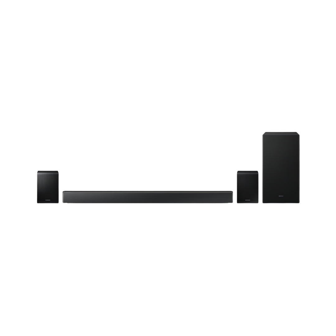 Samsung HW-B67EFXL 490W 5.1 Channel Dolby Audio Wireless Subwoofer Bluetooth Soundbar – Black_Front_View