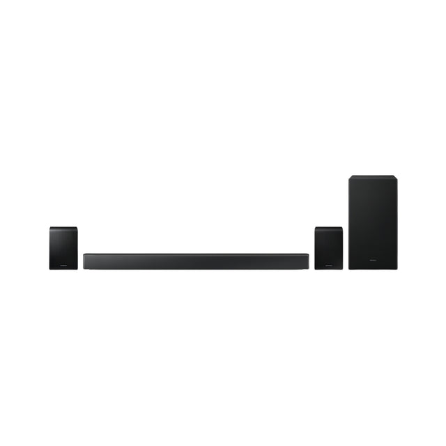 Samsung HW-B67EFXL 490W 5.1 Channel Dolby Audio Wireless Subwoofer Bluetooth Soundbar – Black_Front_View