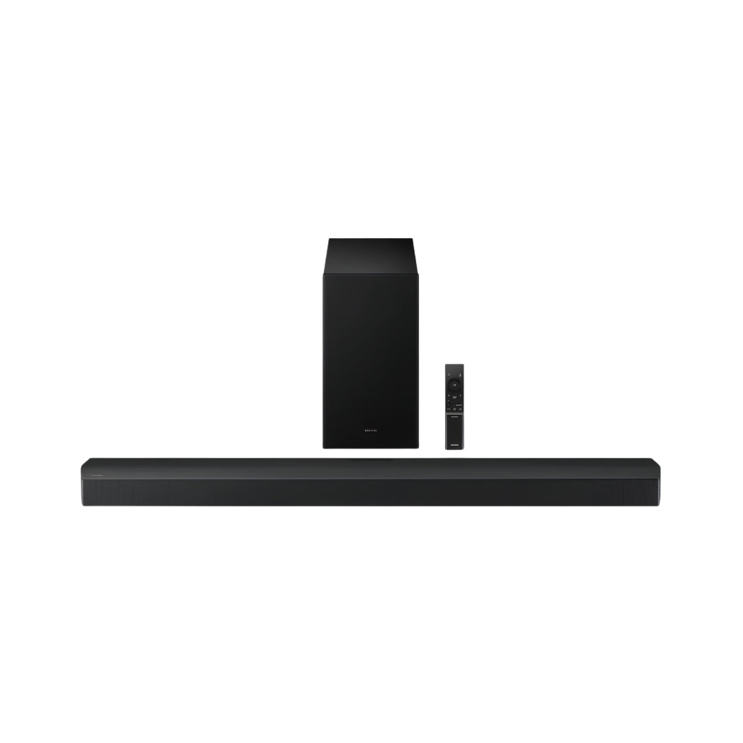 Samsung HW-B750F/XL 400W 5.1 Channel Dolby Audio Wireless Subwoofer Bluetooth Soundbar – Black_Front_View