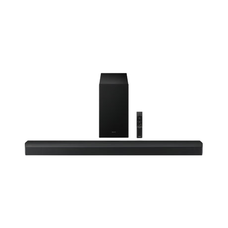 Samsung HW-B750F/XL 400W 5.1 Channel Dolby Audio Wireless Subwoofer Bluetooth Soundbar – Black_Front_View