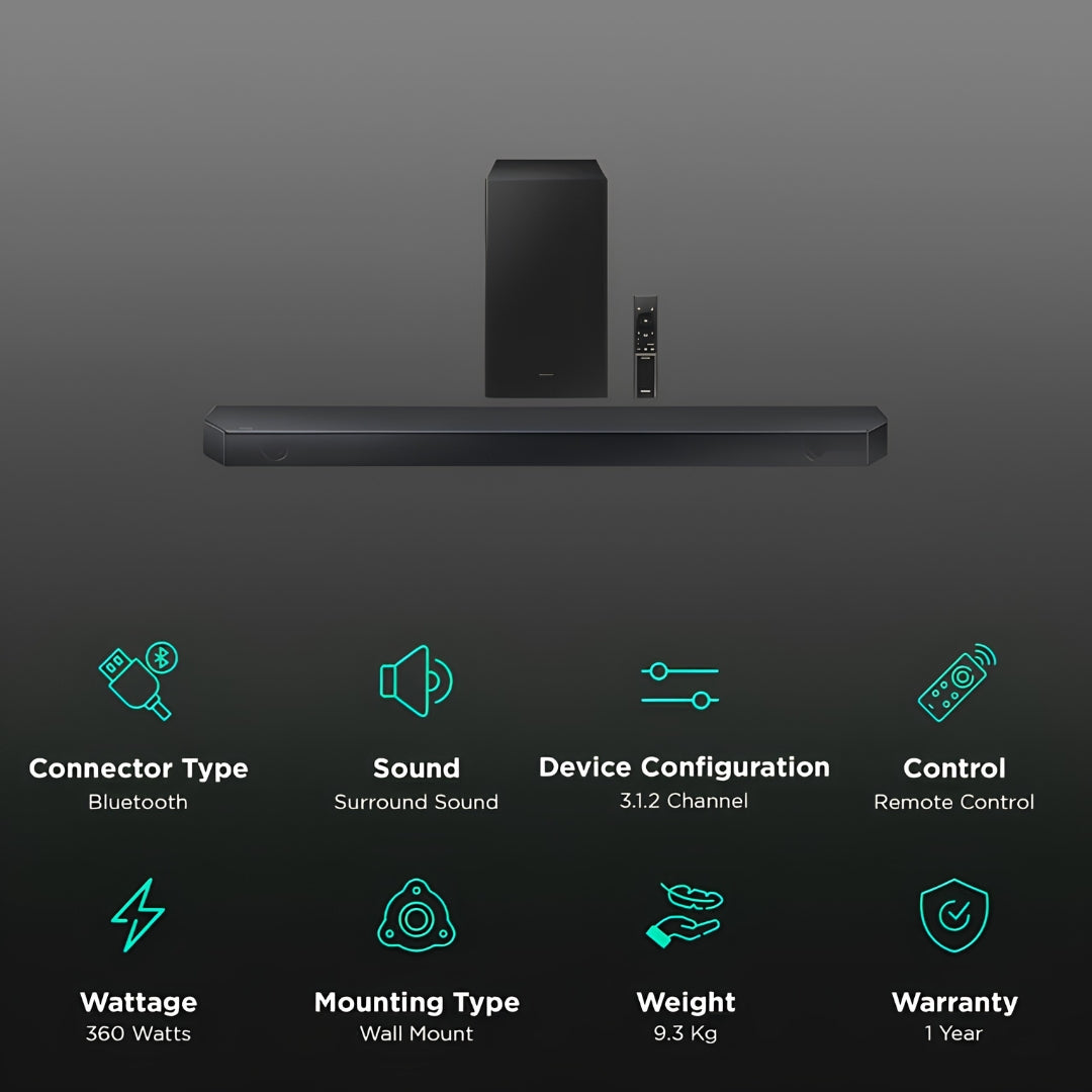 Samsung HW-Q600C_XL Soundbar with 3.1.2 Channel - 360 W_Features View