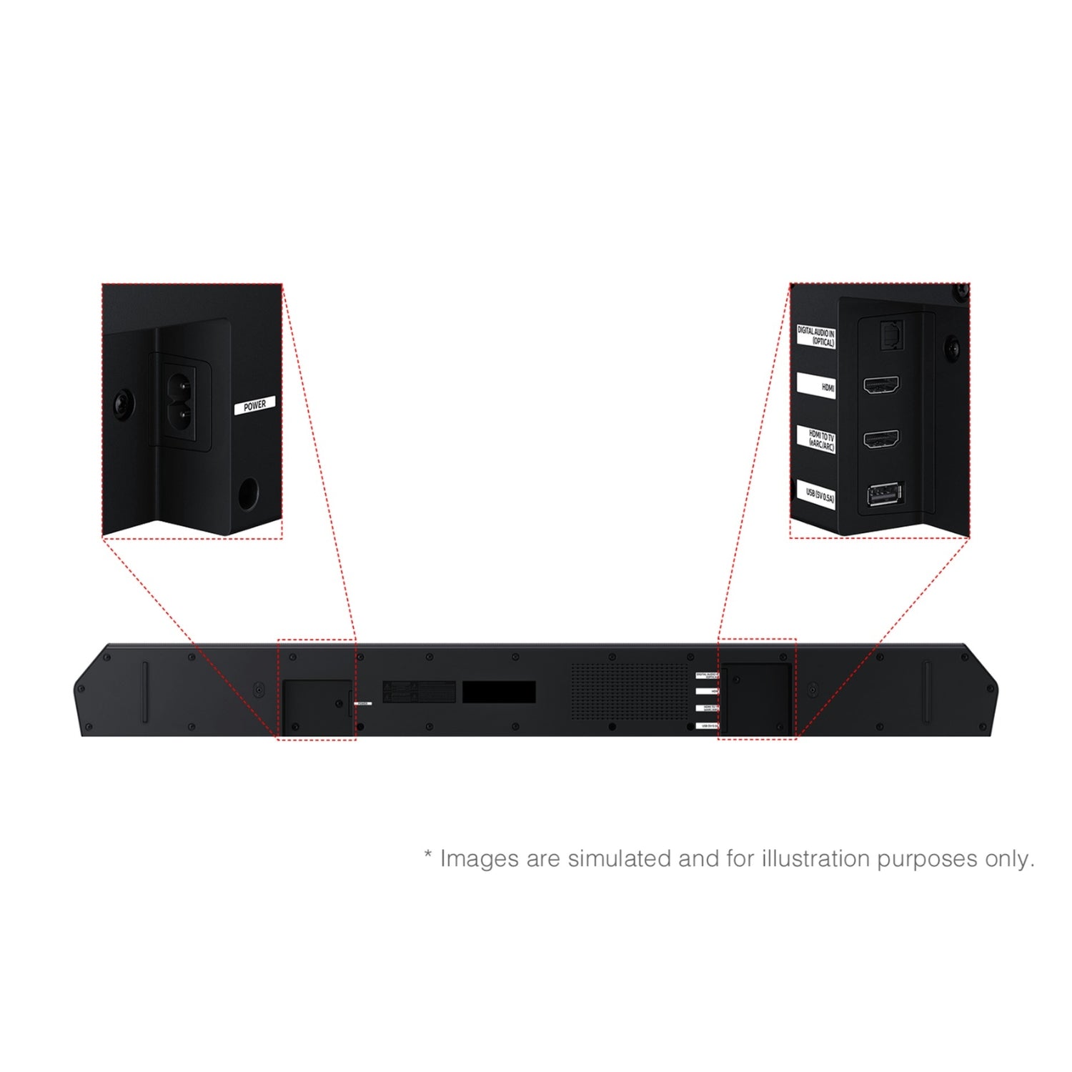 Samsung HW‑Q600F 3.1.2 Channel Dolby Atmos Soundbar - Black_9