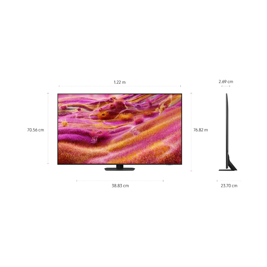 Samsung QA55QN90FAULXL 4K QLED TV - 55 Inch_Dimension View