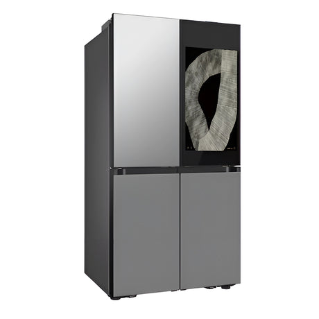 Samsung RF71DB9950QDTL BESPOKE AI 809 L 4-Door Flex Refrigerator - Clean Charcoal with Stainless Steel_2