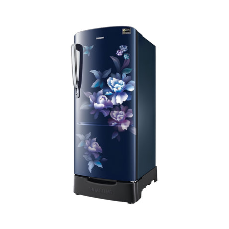Samsung RR20H1812HV Single Door Refrigerator 183 L - Himalayan Poppy Blue Left View_2