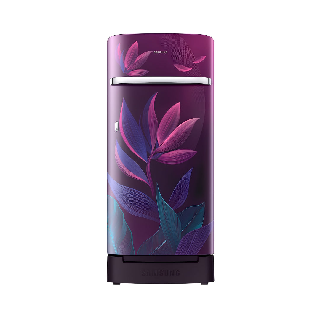Samsung RR21H2H259R_HL Single Door Refrigerator 189 L - Paradise Bloom Purple_Front View