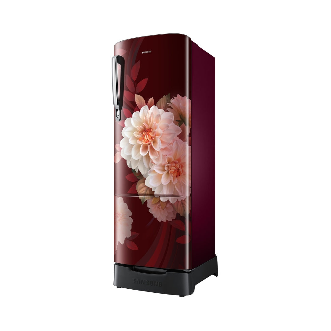 Samsung RR26H3832BR_HL Single Door Refrigerator 246 L - Begonia Red_3
