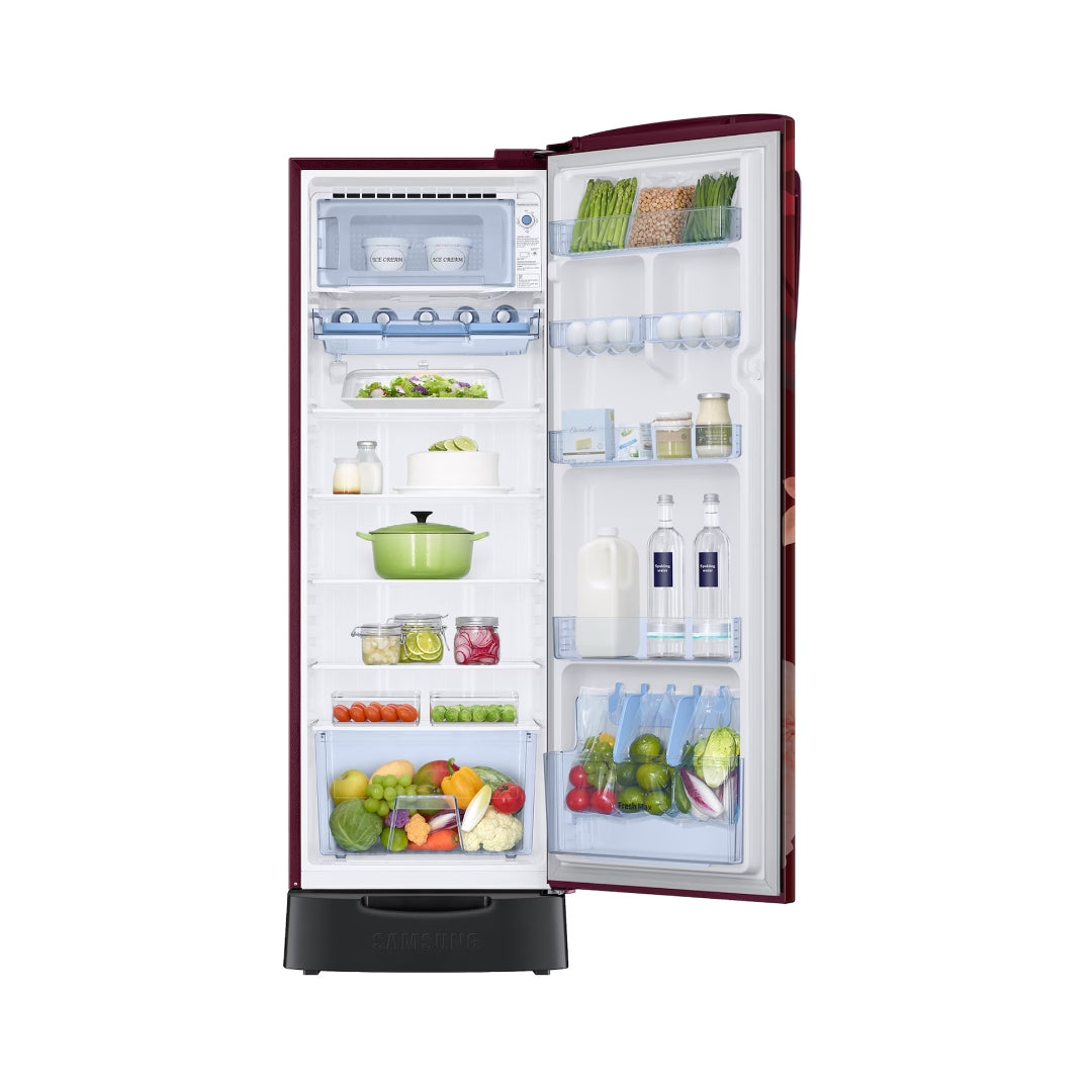 Samsung RR26H3832BR_HL Single Door Refrigerator 246 L - Begonia Red_5
