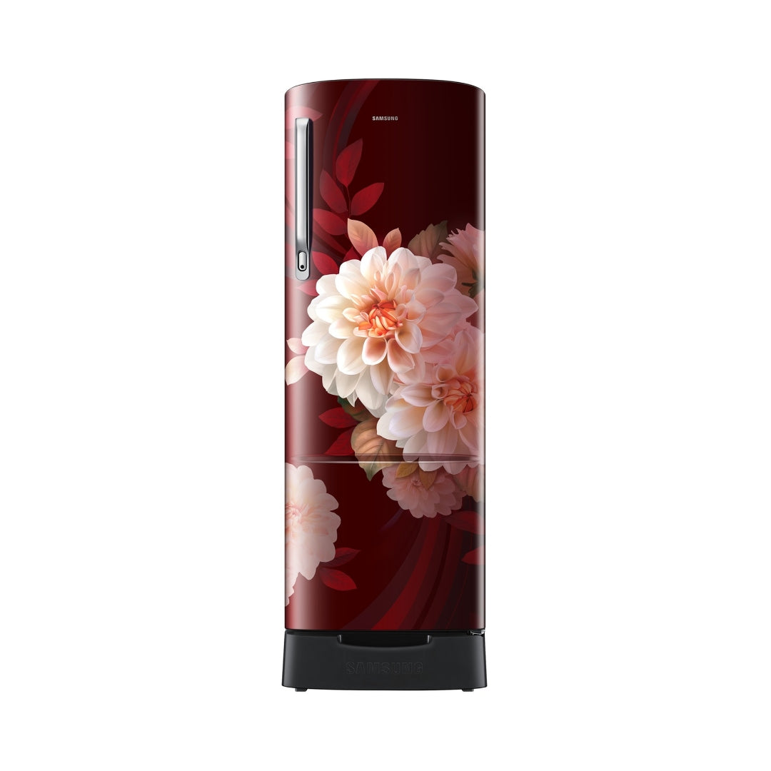 Samsung RR26H3832BR_HL Single Door Refrigerator 246 L - Begonia Red_Front View