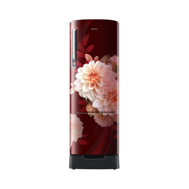 Samsung RR26H3832BR_HL Single Door Refrigerator 246 L - Begonia Red_Front View