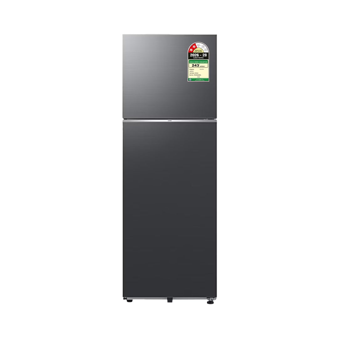 Samsung RT38HG5A42BXHL Double Door Refrigerator 350 L – Luxe Black_Front View