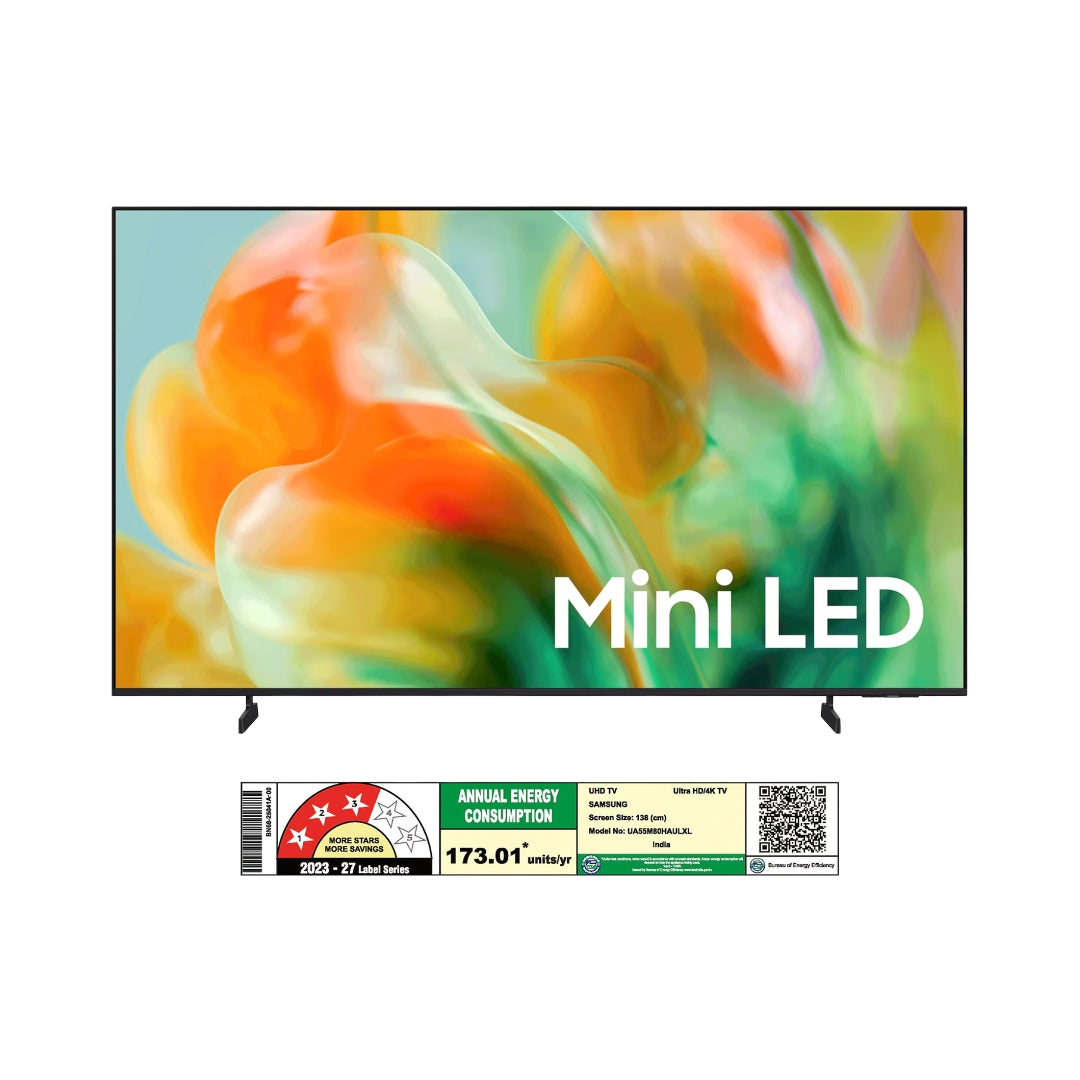 Samsung UA55M80HAULXL 4K Mini LED Smart TV - 55 Inch_Front View 1