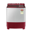 Samsung WT75B3200RR Semi-Automatic Top Load Washing Machine 7.5 Kg - Light Gray with Red Base_Front View