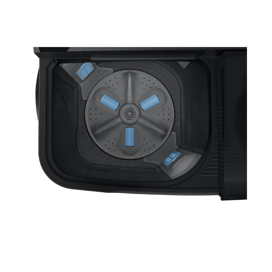 Samsung WT85B4200GD Fully Automatic Top Load Washing Machine 8.5 Kg - Dark Gray with Black_Drum View_2