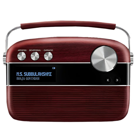 Saregama Carvaan Tamil Bluetooth Speaker 6W - Cherrywood Red_1