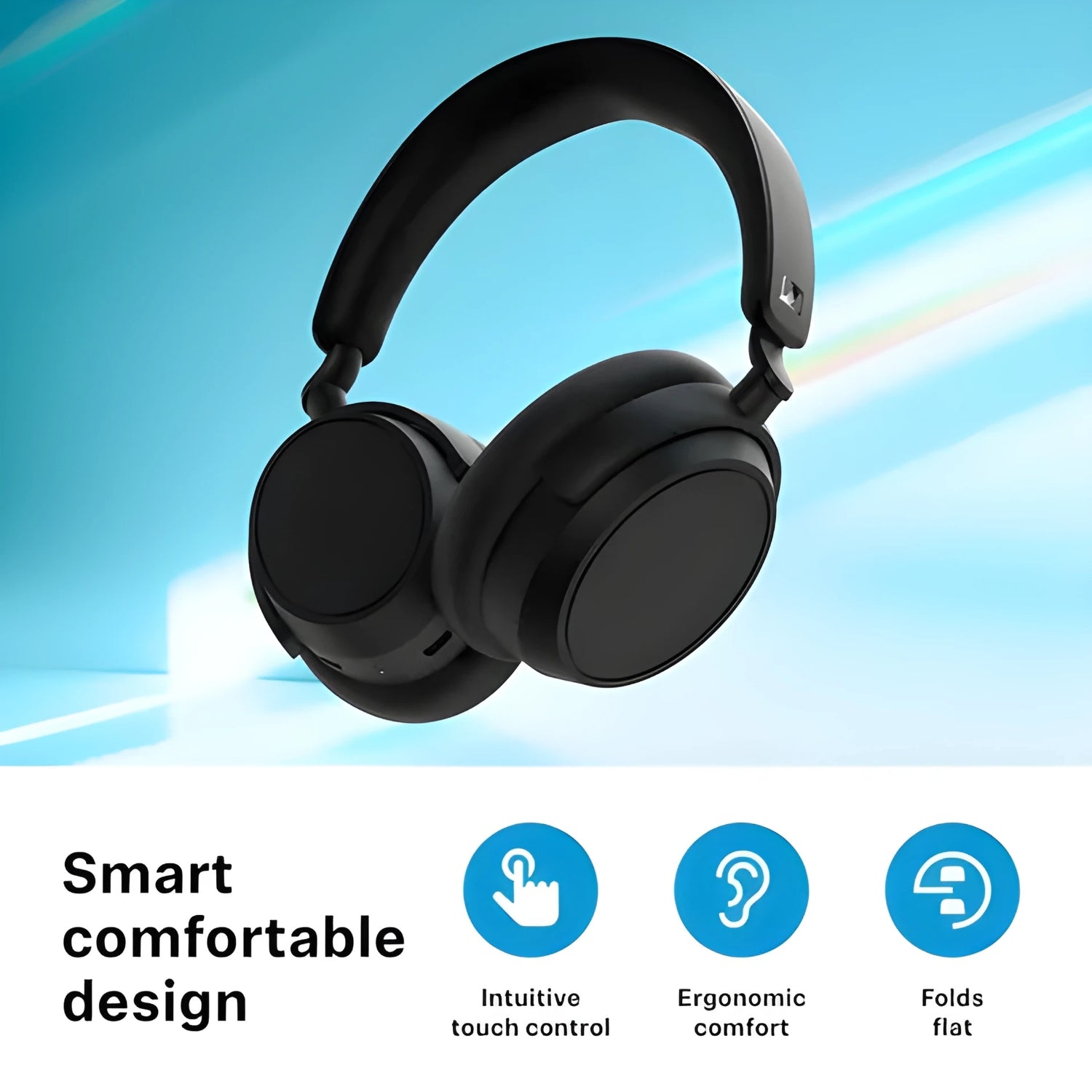 Sennheiser Accentum Plus Bluetooth Headphone - Black - Image 5 - Buy Online at Chera Home Junction Coimbatore