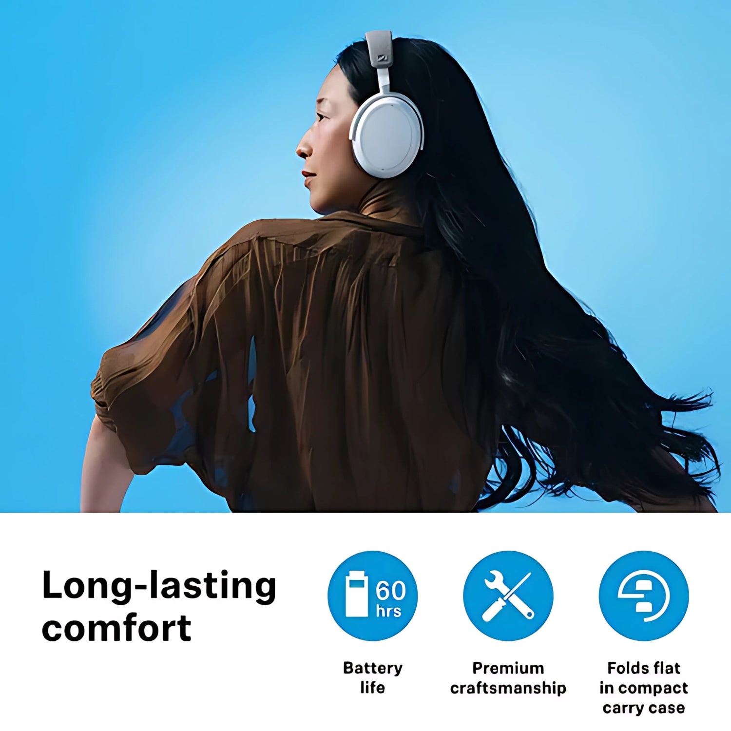 Sennheiser Momentum 4 Bluetooth Headphone - Black - Image 4 - Buy Online at Chera Home Junction Coimbatore