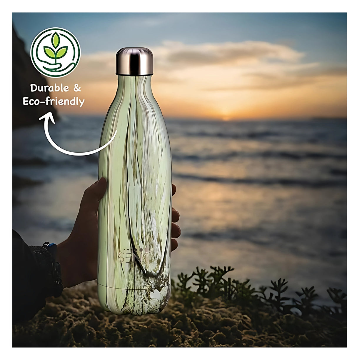 Sens Hydra Curve SS Water Bottle 1 L - Silken