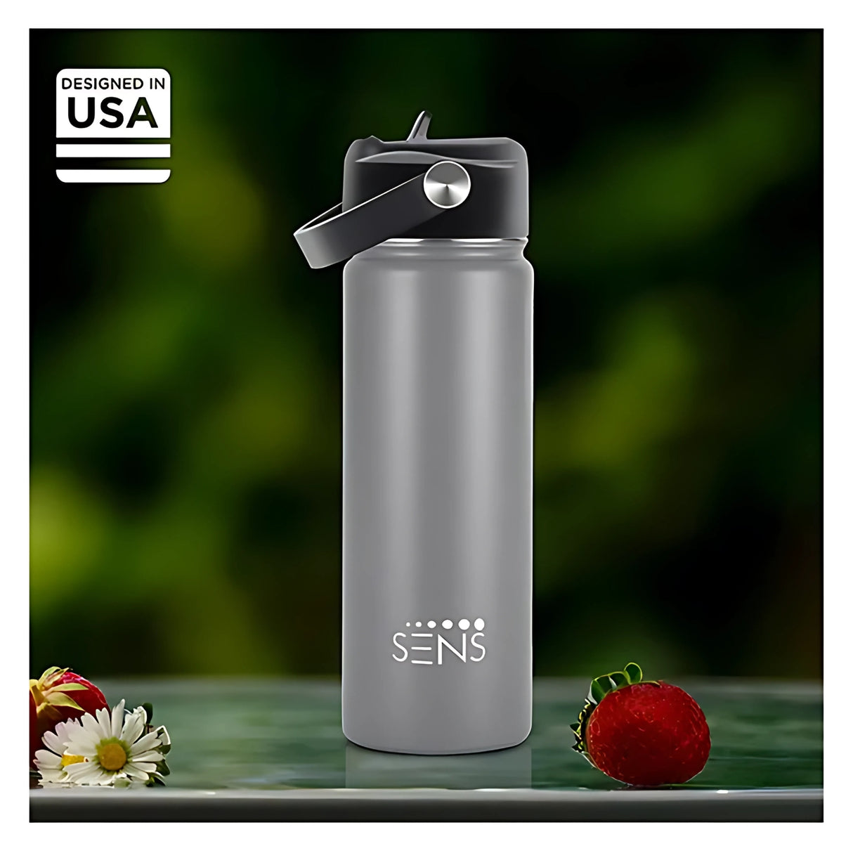Sens Hydra Metallic SS Water Bottle 700 ml - Grey