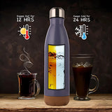 Sens Hydra Oak Vacuum Insulated Water Bottle 1 L - Azure Timber