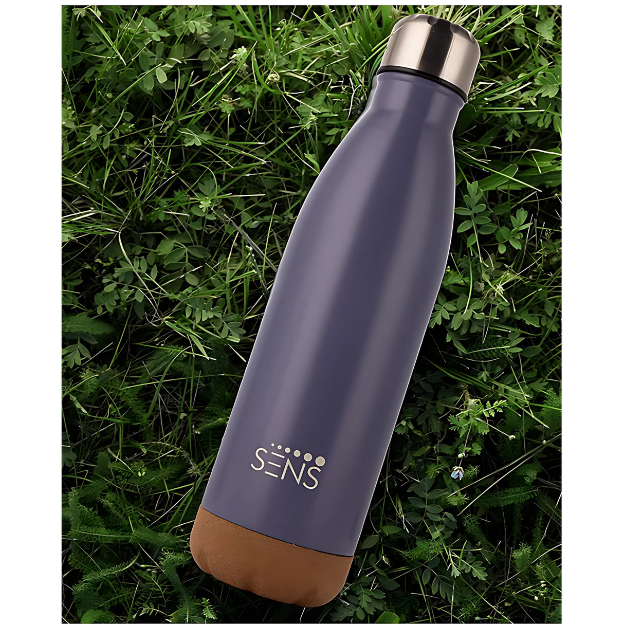 Sens Hydra Oak Vacuum Insulated Water Bottle 1 L - Azure Timber