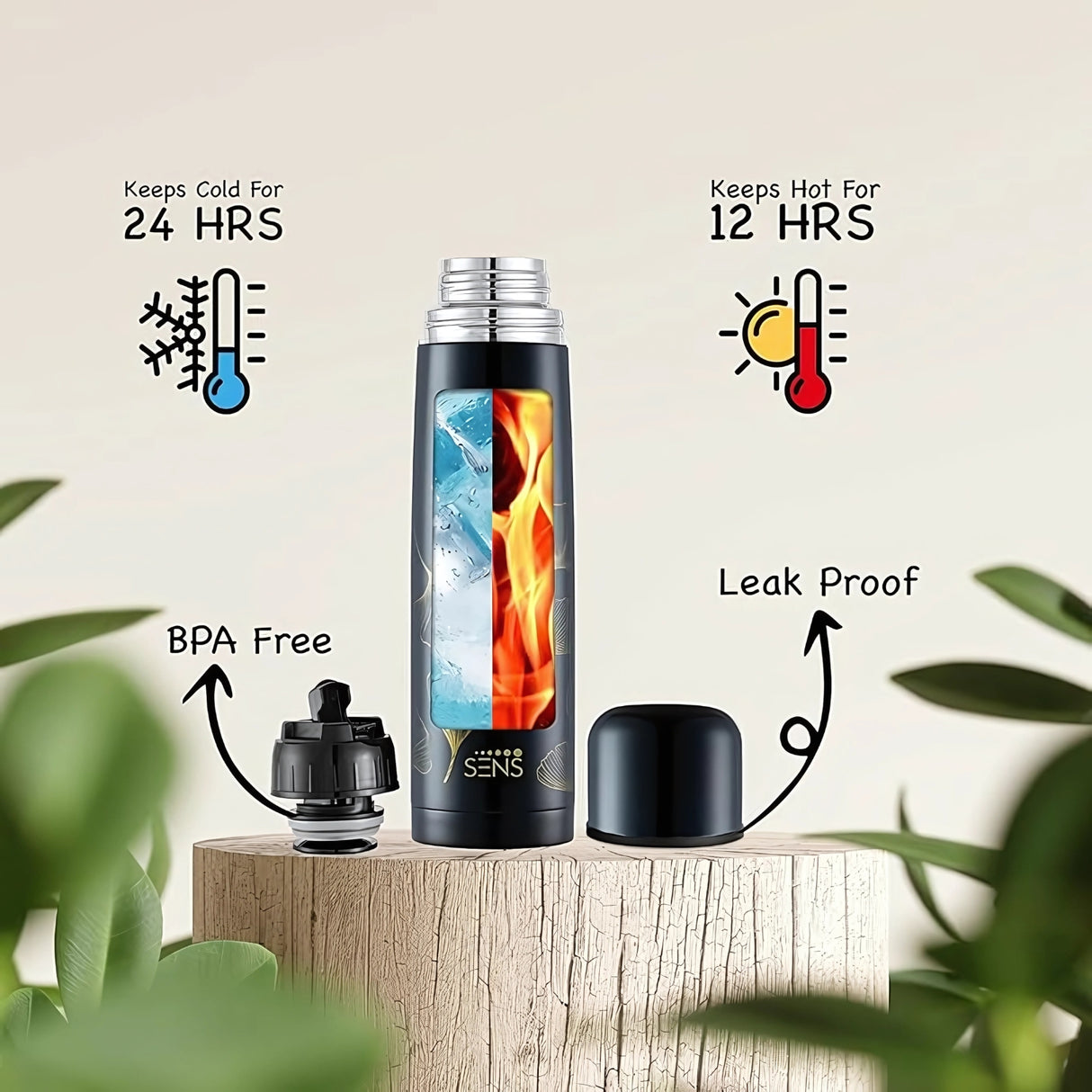Sens Hydra Freedom Flask 1 L - Black_3