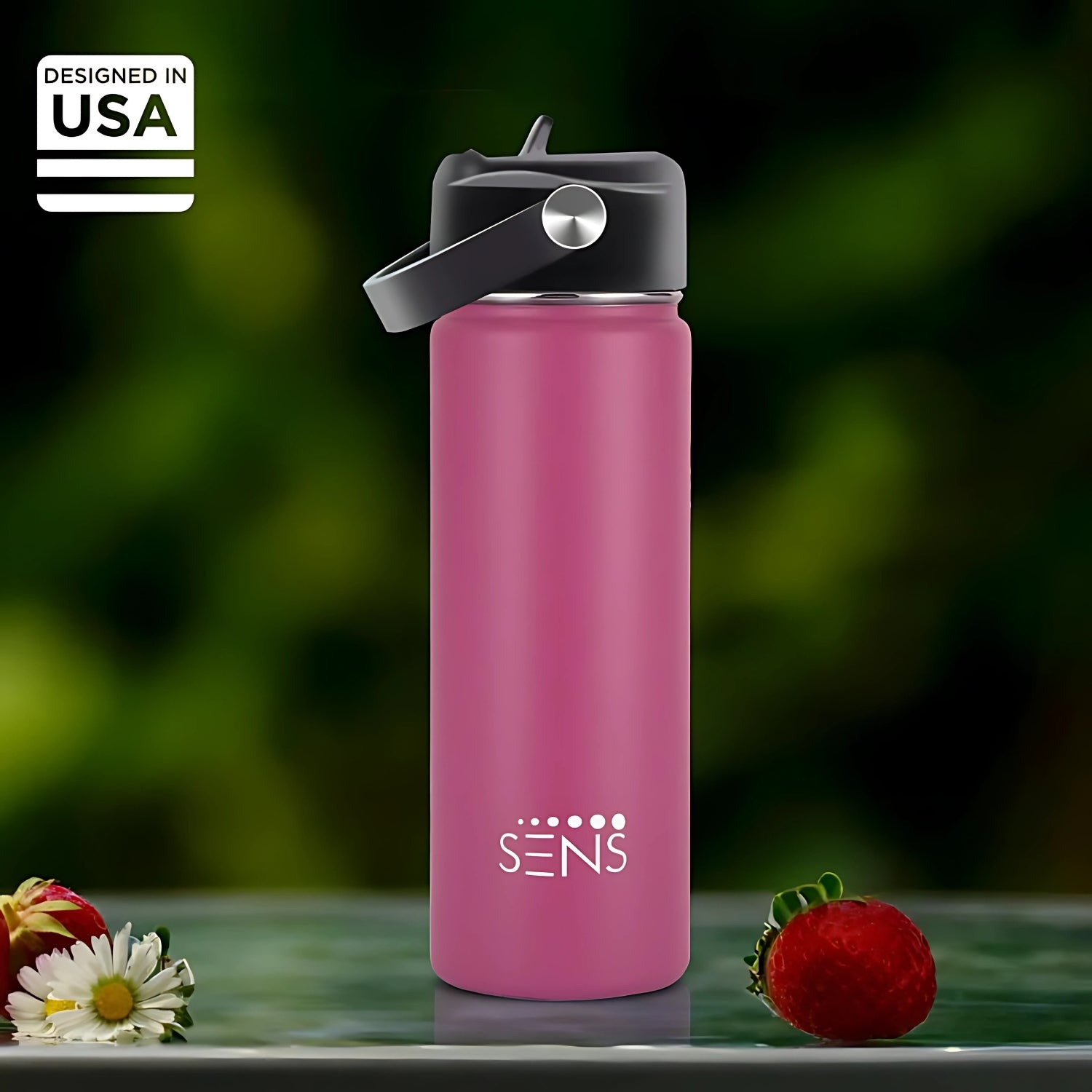 Sens Hydra Metallic SS Water Bottle 700 ml - Pink_8