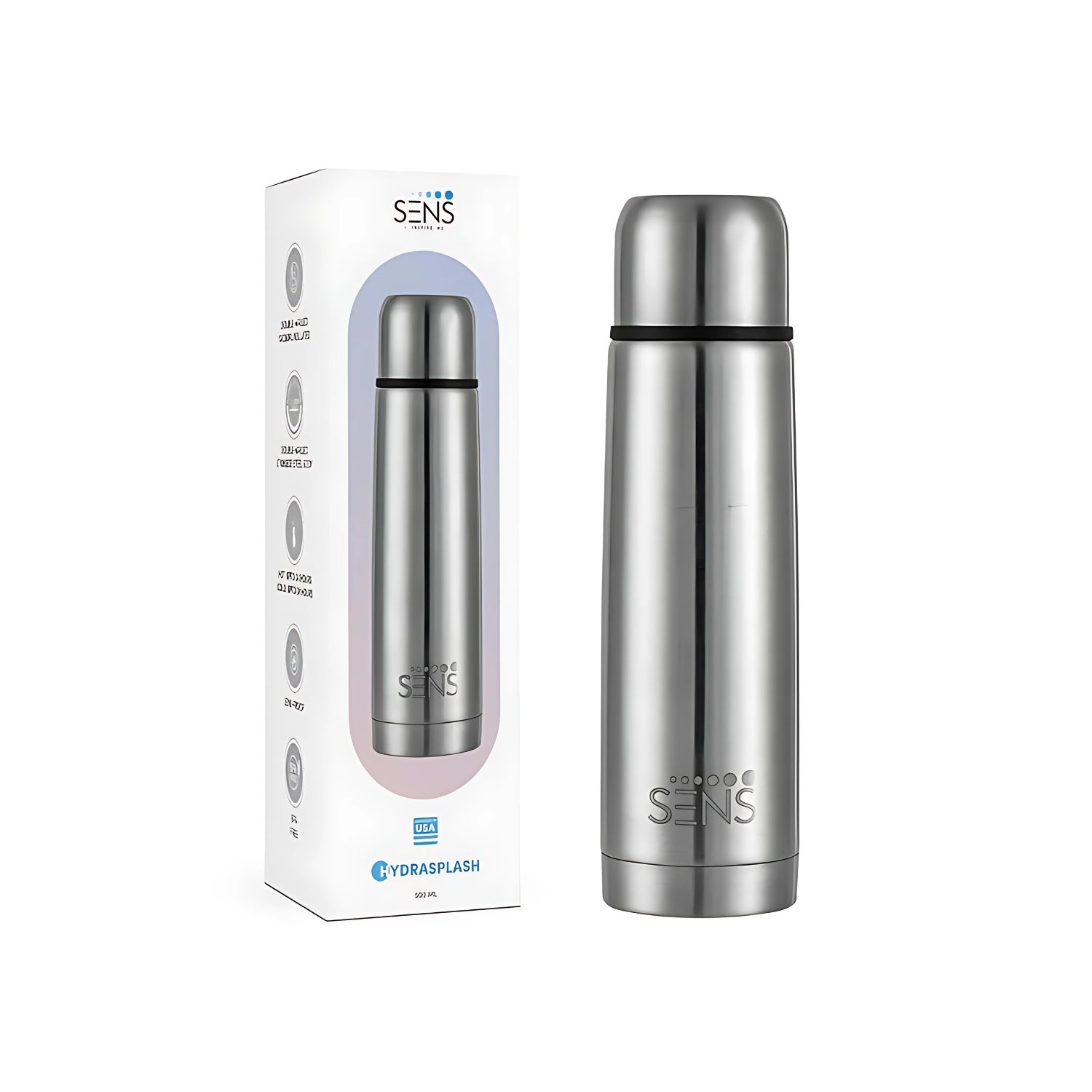 Sens Hydra Splash Vacuum Insulated Bottle 500 ml - Silver_10